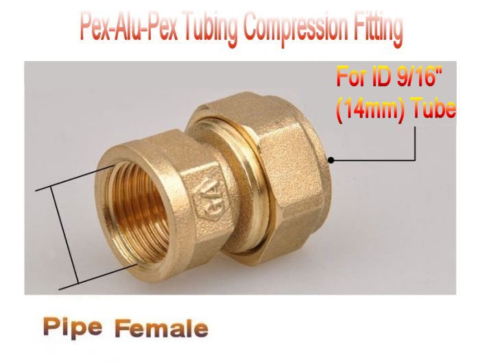 4 1" FPT Female Pipe Thread Pex-al-Pex Compression Fitting Quantity 