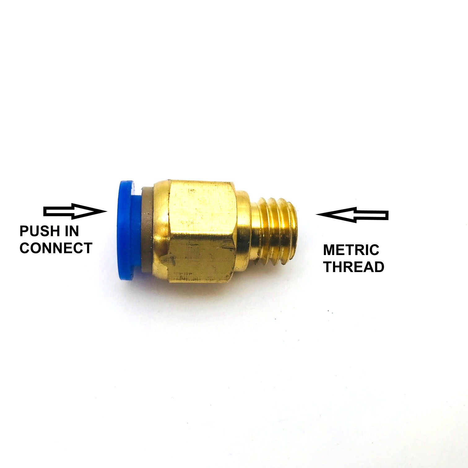 10 mm x 10 mm x 12 mm Tube OD SMC Corporation of America SMC KQ2U10-12A PBT Push-to-Connect Tube Fitting Different Diameter Union Wye 